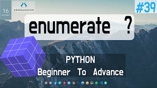 enumerate in Python  Python Beginner to Advance in Hindi 39 [upl. by Barlow]