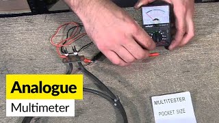 How to use an analogue multimeter Rolson [upl. by Esiralc523]