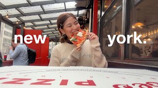 NEW YORK VLOG 🍕 what to do see amp eat [upl. by Sgninnej]