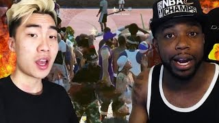 I CARRIED RICEGUM IN 2k CashNasty amp RiceGum Plays NBA 2k16 Park [upl. by Dragde]