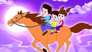 Lakdi ki kathi  लकड़ी की काठी  Popular Hindi Children Songs  Animated Songs by JingleToons [upl. by Ecela]