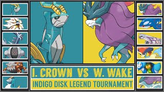 IRON CROWN vs WALKING WAKE  Indigo Disk Legendary Pokémon Tournament Battle 2 [upl. by Koerner]