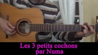 Les 3 petits cochons guitarevoix [upl. by Hadley]