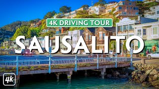 SCENIC DRIVE from SAUSALITO to MARIN HEADLANDS CALIFORNIA – 4K Ultra HD Road Trip [upl. by Ludovico]