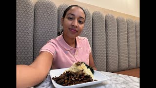 “Ramen amp Mushrooms with Sautéed Kale  Mukbang” [upl. by Nwahsd]