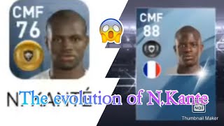 The evolution of Nkante in Pes mobile l 😍😎✊ l shorts Football [upl. by Nywles]