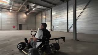 Drifting Battle Aero Kart in Warehouse drift drifting electric fullsend angle battleaero [upl. by Ynahpit106]