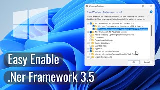 How to enable net framework 35 [upl. by Nolur]