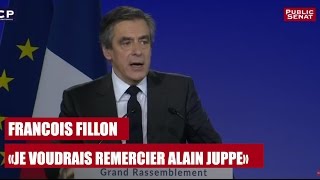 REPLAY François Fillon  quotJe voudrais dire un immense merci à Alain Juppéquot [upl. by Anwahsak]