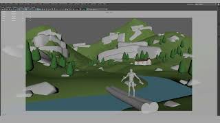 Blockout in Maya for UE project [upl. by Nicolas]