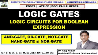 Logic Gates and Boolean Algebra  ANDGate  ORGate  NOTGate  Logic Networks Examples  Circuits [upl. by Samuela]