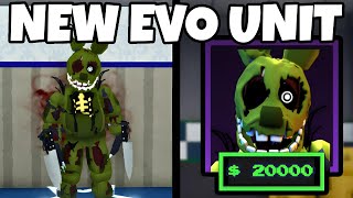 NEW AGONIZED SPRINGTRAP EVOLUTION IS CRAZY OP  Roblox Five Nights TD FNTD [upl. by Eberhard55]