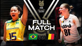 🇧🇷 BRA vs 🇧🇪 BEL  Paris 2024 Olympic Qualification Tournament  Full Match  Volleyball [upl. by Ahsiekit939]