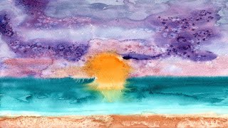 Beaches Free Form Watercolour [upl. by Oirasan]