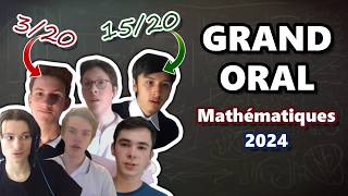 Je NOTE le GRAND ORAL de mes ABONNÉS  Mathématiques Bac 2024 [upl. by Neelrahs850]