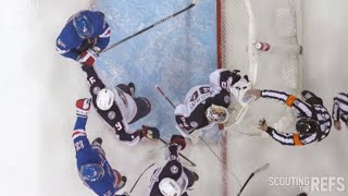 Rangers Goal Disallowed After Lengthy Review vs Blue Jackets [upl. by Acinnod576]