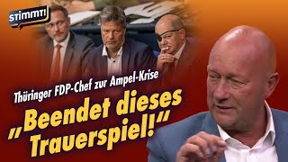 HaushaltsKrise  Thomas Kemmerich bei Stimmt Der NachrichtenTalk [upl. by Anahsohs]