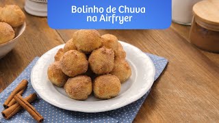 Receita de Bolinho de chuva na airfryer [upl. by Tawsha]