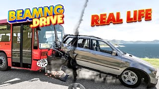 Accidents Based on Real Events on BeamNGDrive 14  Real Life  Flashbacks [upl. by Biel355]