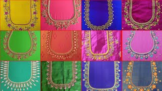 Latest Maggam Work blouse designs 2024Maggam work blouse designsaari work blouse designs [upl. by Yttam]