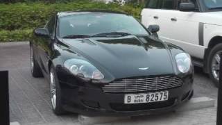 Black Aston Martin DB9 [upl. by Ardnuek]