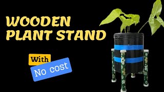 LETS MAKE A WOODEN PLANT STAND FOR INDOOR plantstand houseplants woodencraft woodenstand [upl. by Anayaran]