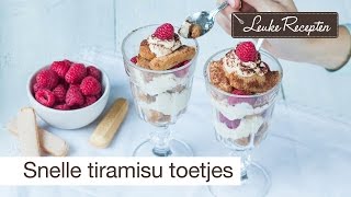 Snelle tiramisu toetjes [upl. by Emelia]