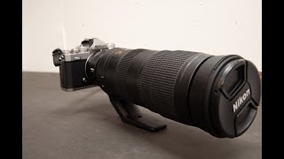 Objektiv AFS Nikkor 200500mm f56E ED VR [upl. by Halfdan]