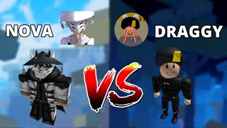 I fought DRAGGY to see who the BEST PVP youtuber is  Roblox Blox Fruits PVP [upl. by Marte]