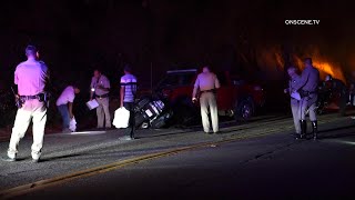 SDPD Officer Suffers Major Injury in Crash  Temecula [upl. by Hamid]