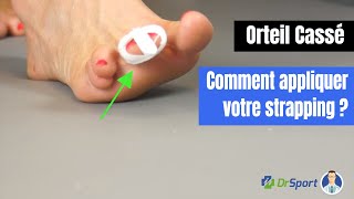 ORTEIL CASSÉ  Comment faire un strapping pour la reprise du sport  TUTORIEL [upl. by Angelica]