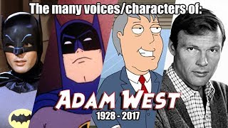 Many Voices of Adam West Animated Tribute  Batman 66  Family Guy  SuperFriends [upl. by Brandtr]