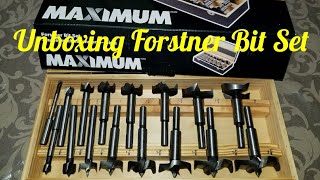 Forstner Bit Set Unboxing [upl. by Hayward]