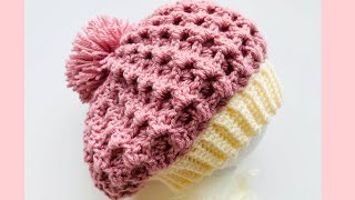 Gorro Punto Espiral en todas las tallas Para principiantes de Crochet [upl. by Sanferd230]