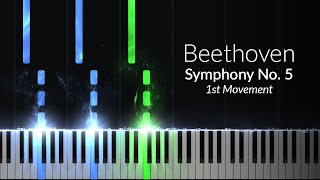 Beethoven  Symphony No 5 1st Movement Piano Tutorial [upl. by Savior]