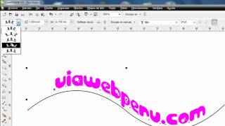 Adaptar texto a trayecto  Corel draw [upl. by Ordnagela431]