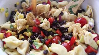 How to make Southwest Tortellini Pasta Salad [upl. by Kemme]