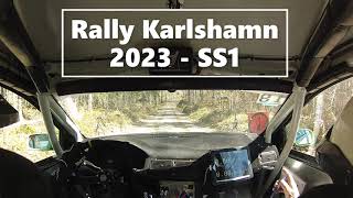 Rally Karlshamn 2023  SS1 [upl. by Lleval776]