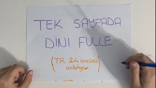 Din Full Tekrar 24 Anlatıyor YKS TYT MSÜ [upl. by Airotel]