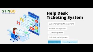 Helpdesk CRM Complaint Management Software Ticketing Software India STINGO Desk [upl. by Kaspar970]