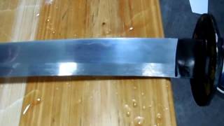 1095 folded steel blade with niku cutting testing [upl. by La Verne474]