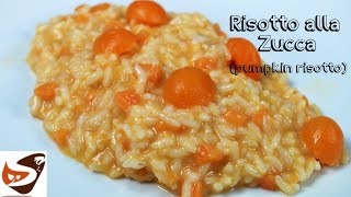 Risotto alla zucca con pancetta o speek o gorgonzola  Pumpkin risotto [upl. by Eitteb948]