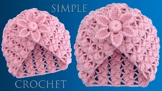 🔴GORRO TEJIDO a CROCHET punto relieve para NIÑOS NIÑAS y ADULTOS‼ crochet diy tutorial [upl. by Ytsirhk]