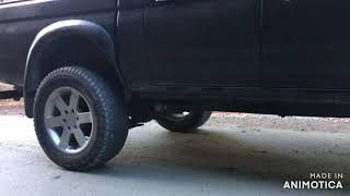 Mitsubishi L200 side pipe exhaust sound [upl. by Winter]