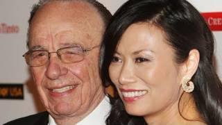 Wendi Deng Murdoch Smacks PieThrowing Protester Who Targeted Rupert Murdoch at PhoneHacking Hearin [upl. by Udale]