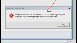 WAMP error  msvcr110dll and msvcp110dll is missing [upl. by Latsyc125]