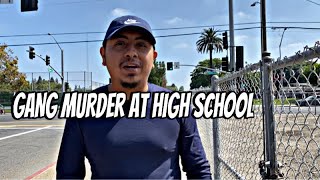 GANG SHOOTING AT SANTA ANA HIGH SCHOOL SANTA ANA ORANGE COUNTY SAD STORY [upl. by Hock]