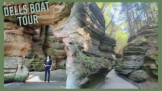 Wisconsin Dells Boat Tour  Upper Dells Tour  Witches Gulch amp Sand Rock [upl. by Alphonsine]