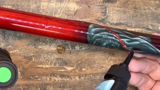 McDermott Dueling Panthers Pool Cue Restoration [upl. by Auqkinahs215]