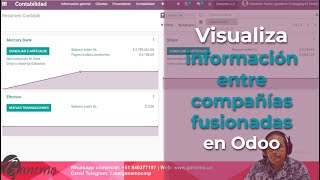 🔥 Así se visualiza la información entre compañías fusionadas en Odoo 😎📊 [upl. by Nedla560]